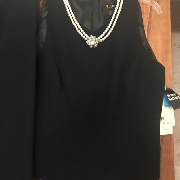 Brand New Gorgeous Black Top and Pants - Picture 2 of 5